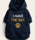 Navy I Have the Say cat hoodie